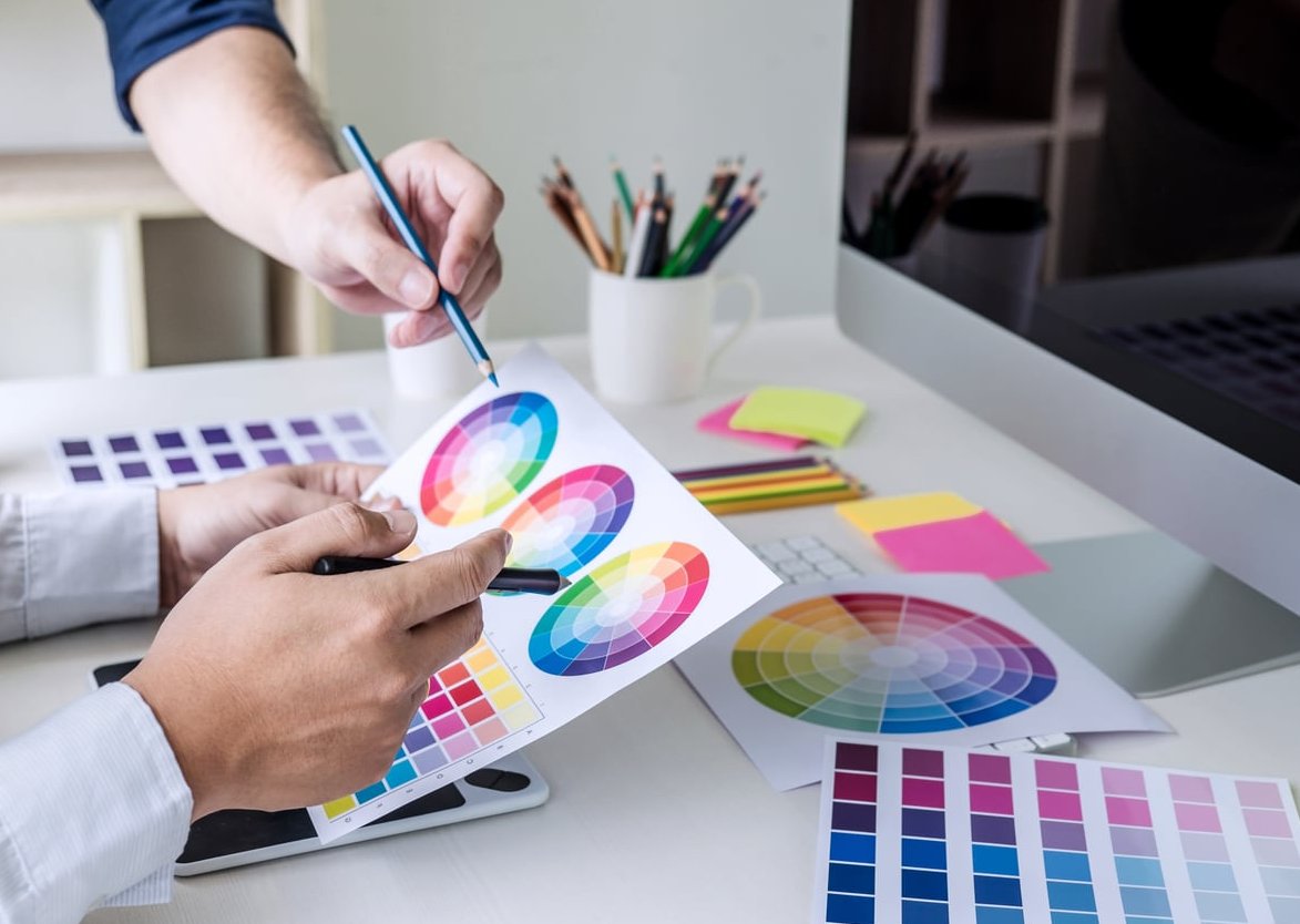 graphic design portfolio desk
